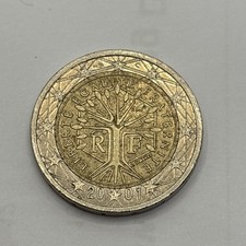 2001 France 2 Euro coin  Tree